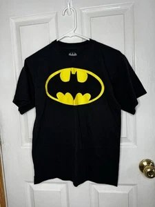 Dc Comics Batman Shirt Boys Size XXL 18 Black Short Sleeve Super Hero - Picture 1 of 4