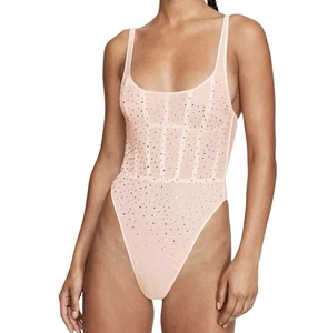 Corsé de peluche pequeño Victoria's Secret muy sexy recubierto de azúcar estrás malvado - Imagen 1 de 11