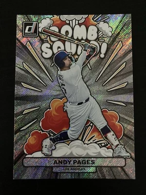 2023 Panini Donruss Andy Pages Bomb Squad Rapture #BS6 Los Angeles Dodgers - Image 1 of 2