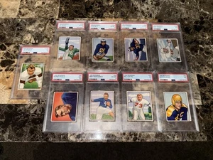 1950 Bowman Football Card Lot Of 9 PSA Nice - Picture 1 of 1