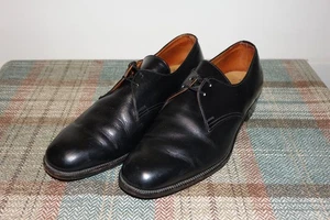 Bespoke, Lotus Black Derby Shoes, High end Handmade, Hidden seam, Savile row uk8 - Picture 1 of 11