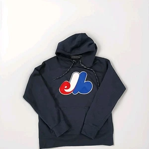 Montreal Expos Größe Large puderblauer Pullover Hoodie MLB Original - Bild 1 von 11
