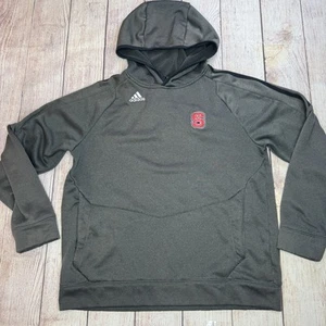 Adidas NC State Pullover Hoodie Men’s size S Climawarm Grey NCAA Wolfpack - Picture 1 of 10