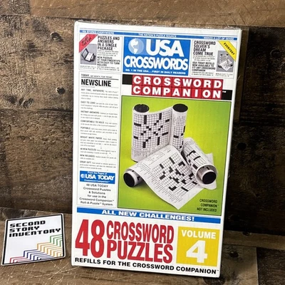 Crossword Companion VTG  "USA TODAY" 48 Puzzles Refill Roll #4 New & Sealed Game - Image 1 of 2