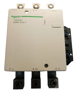 Neu Schneider Größe 5 Schütz 200 PS @ 480 VAC 120 VAC Spule T02GN13 - Bild 1 von 8