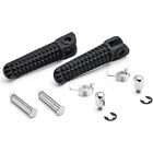 Yamaha YZF R1 R6 R6S Front Footrests Assembly Kit Foot Pegs Rests Black Pair
