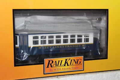 MTH #30-5230   RAIL KING CITY LINES TROLLEY - Image 1 of 2