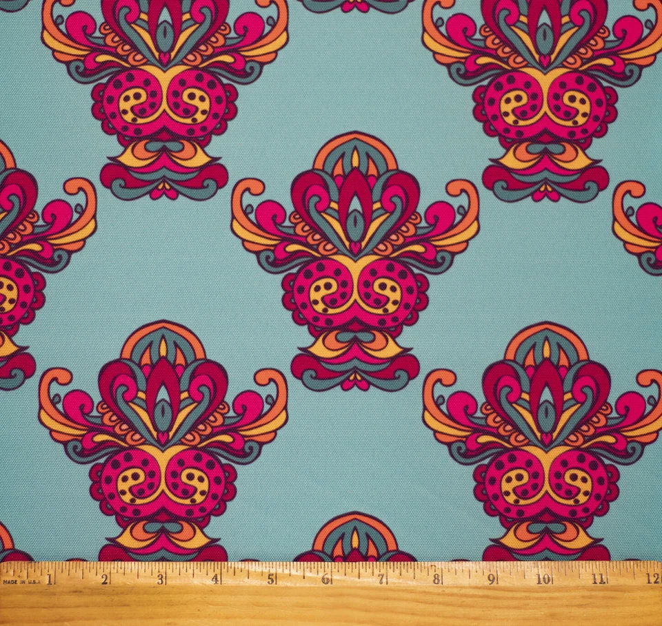 ¡NUEVO! Tela exterior impermeable de lona impresa 59" W 600 denier vendida por yarda Foto 1 de 1