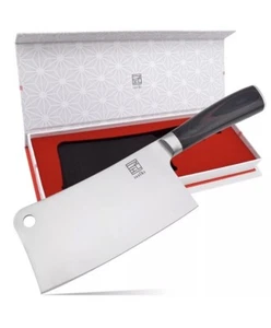 ISSIKI Cutlery 7-Inch Stainless Steel Chopper Cleaver Butcher Knife for Home ... - Picture 1 of 7