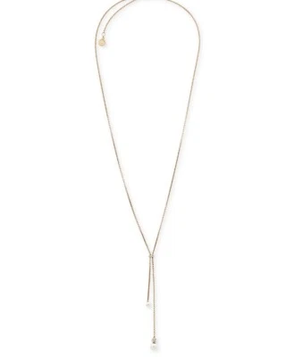 Collar Lariat de perlas de imitación pavé Michael Kors D36 $115 Foto 1 de 4