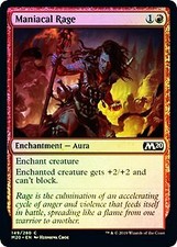 Maniacal Rage FOIL Core Set 2020 / M20 NM Red Common MAGIC MTG CARD ABUGames