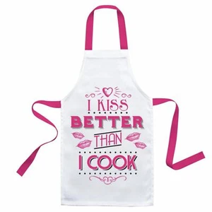 Fun Apron I Kiss Better The I Cook Novelty Baker Kitchen Chef Cooking Gift Idea - Picture 1 of 1