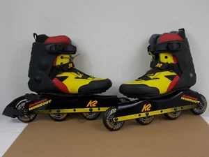 K2 FITNESS EXTREME WORKOUT RACING SPEED 5 WHEEL FRAMES INLINE SKATES MENS US 9.5 - Picture 1 of 12