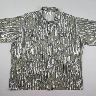 Vintage Realtree Shirt XXL Long Sleeve Button Up Ripstop Field Jacket - Image 1 of 4