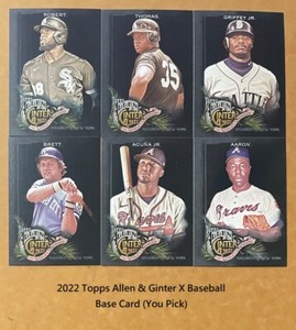 2022 Topps Allen & Ginter X Base/Mini Singles (You Pick)