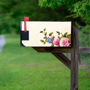 Floral Rose Mailbox Cover Seasonal Spring Decor VWAQ - MBM46 - Picture 1 of 5