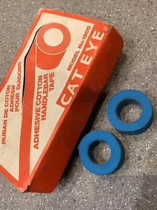 Zwei Rollen Cat Eye blau Baumwollgewebe Straßenband NEU/NOS - Lenkerband, ohne Karton - Bild 1 von 6
