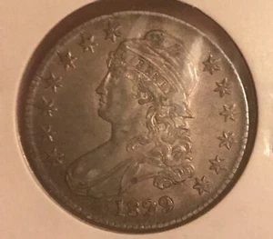 1829 gedeckelte Büstenhälfte , o-119 , vz /au  - Bild 1 von 2