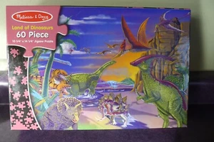Land Of Dinosaurs 60 Piece Jigsaw Puzzle Item #1372 by Melissa & Doug, sealed - Picture 1 of 4