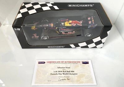 1:18 2010 RED BULL RB6 F1 WORLD CHAMPION S. VETTEL - SIGNED COA - LIMITED 120 - Image 1 of 4