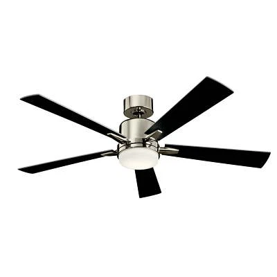 Kichler Lucian 52" Polished Nickel Integrated LED Ceiling Fan with Wall Control - Image 1 of 4