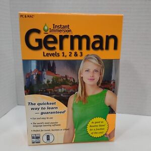 Instant Immersion Learn German For PC & Mac, Levels 1, 2, & 3 CD-ROM MP3