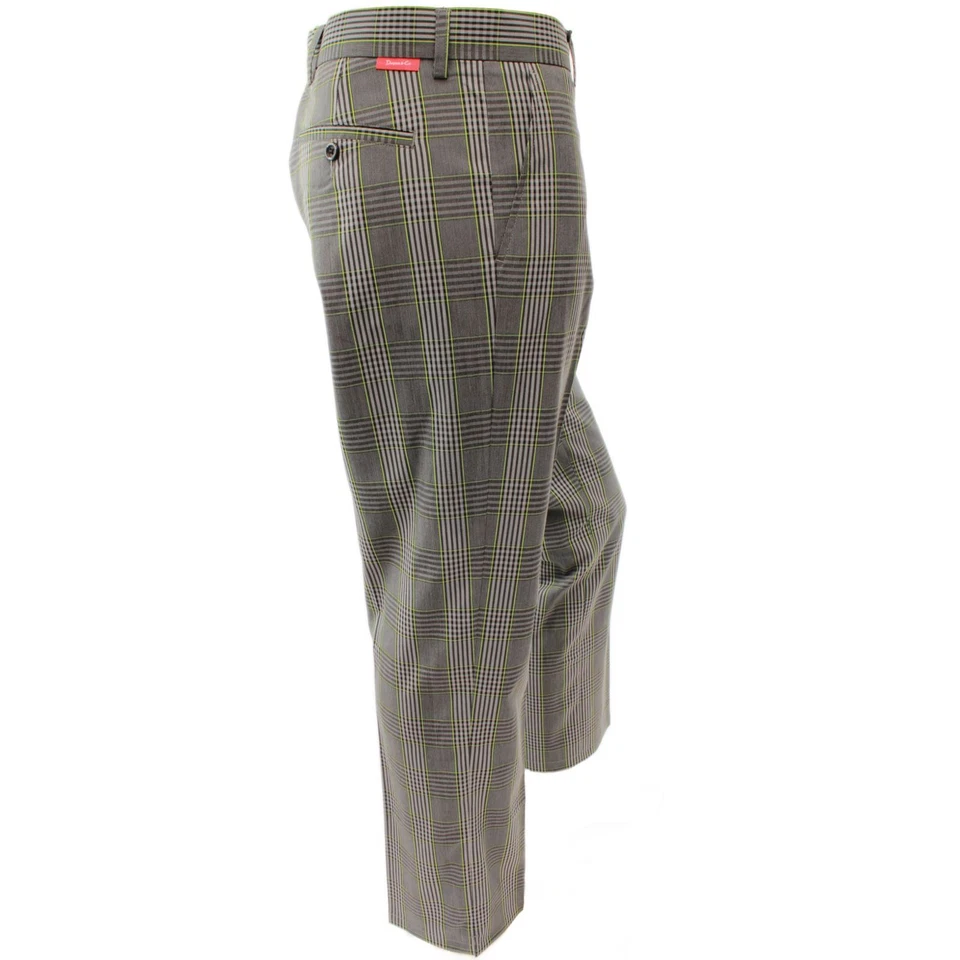 Dwyers & Co. Funky karierte Designer Golfhose vorne flach Kerry