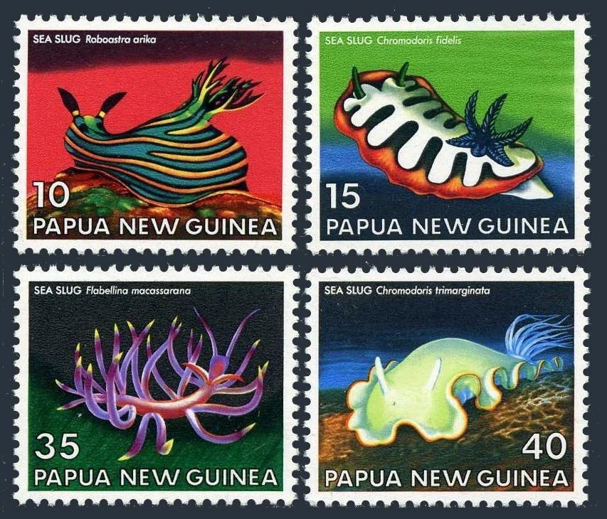 Papua New Guinea 482-485, MNH. Michel 351-354. Sea Slugs 1978. - Image 1 of 1
