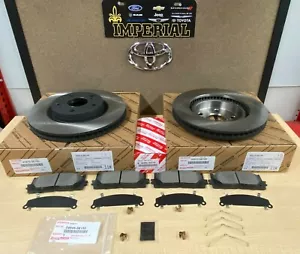 2013-2018 LEXUS ES300H GENUINE OEM NEW FRONT BRAKE ROTORS TCMC PADS & SHIM KIT - Picture 1 of 9