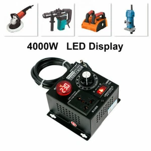 AC SCR Motor Regler 220V Spannungsregler 4000W Drehzahlregler Dimmer Controller- - Bild 1 von 12