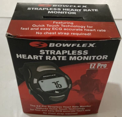 Authentic Bowflex Strapless Heart Rate Monitor EZ Pro, Black Open Box - Image 1 of 4