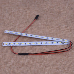 White 24 LED Chassis Light Alu Strip pour 1/10 1/8 RC Drift Car Crawler Buggy Nm - Photo 1/4
