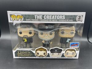 Funko Pop! Game of Thrones The Creators 3-Pack NYCC 2018 LE Official Sticker