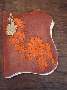 Antique Victorian Velvet Autograph Book, Signatures, Locks Of Hair 1890s - Picture 1 of 13