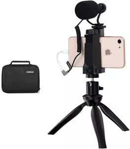 CVM-VM10-K2 Microfono Smartphone con Treppiede, Microfono Video Fucile per iPhone - Foto 1 di 9