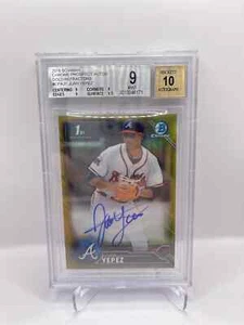 Bowman Chrome Juan Yepez #JY Autograph Gold Refractor 2016 automático/50 BGS 9/10 - Imagen 1 de 2