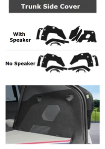 Trunk Side Anti-Scratch Cover Felt 7Pcs Black Speaker Type for Kia EV3 2024~2026 - Picture 1 of 13