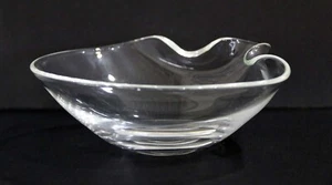 Ciotola per piatti in cristallo pizzicato vetro arte vintage firmata 6,25" Steuben arricciata - Foto 1 di 3