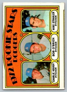 1972 Topps Dodgers Rookies-Hough-Obrien-Strahler - Bild 1 von 2