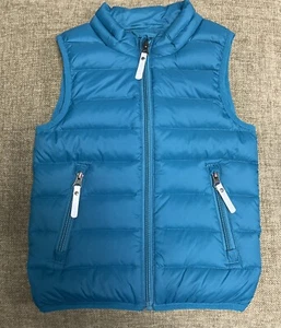 Hanna Andersson Teal Puffer Vest Youth Size 4/ Sz 130cm - Picture 1 of 8