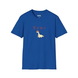 Dino Rawr Softstyle T-Shirt - Dino Rawr Adult - Picture 1 of 41