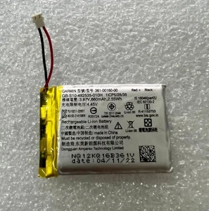 361-00160-00 Nueva Batería Original 660mAh 3.87V para Garmin GB-S10-492535-010H - Imagen 1 de 1