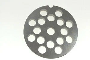 Plato molinillo de carne SS 3/8"" (10 mm) para Cabelas tamaño #12 2 3/4"" diámetro - Imagen 1 de 2