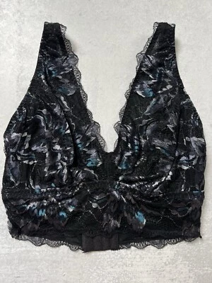 Cosabella Paradiso Curvy Plunge bralette wireless navy blue Sz S 32-34 DD-F - Image 1 of 4