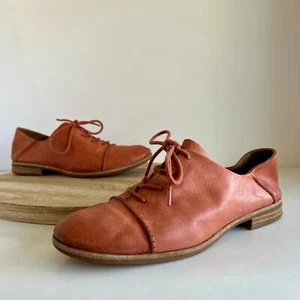 Kork Ease Genuine Leather Trilley Clay Pink Lace up Women's 9.5 Loafer Shoe - Picture 1 of 12