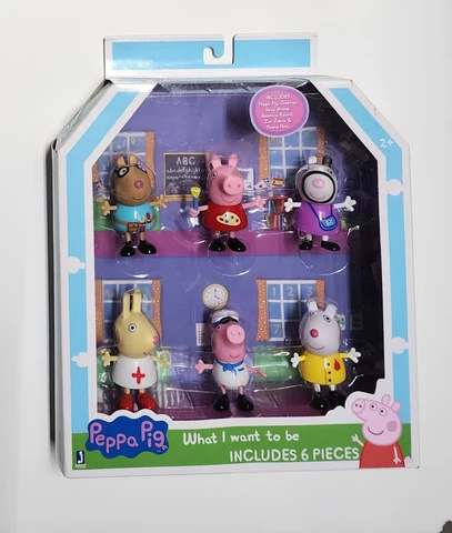 Peppa Pig What I Want To Be Exclusive Set Of 6 Character Toys Cover