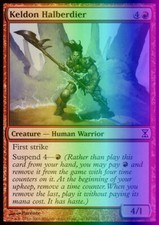 Magic the Gathering MTG Keldon Halberdier (167) Time Spiral   LP FOIL