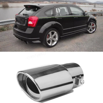 For Dodge Caliber R/T Exhaust Pipe Tip Rear Tail Throat Muffler Stainless Steel Foto 1 de 4