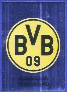 TOPPS CHAMPIONS LEAGUE-2017-18- #098-BORUSSIA DORTMUND TEAM BADGE-SILVER FOIL - Picture 1 of 1