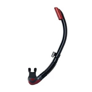 Tusa Platina II HyperDry Silikon Tauchen Schnorchel mit Purge Metallic Rot Schwarz - Bild 1 von 1